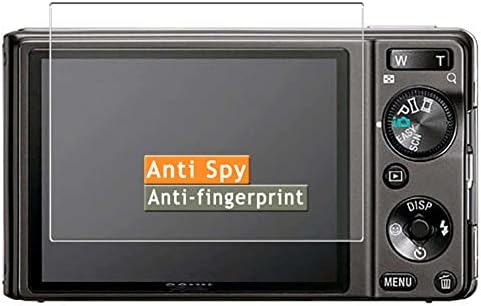 מגן מסך פרטיות של Vaxson, התואם ל- Sony Cyber-Shot DSC-W330 אנטי ריגול מדבקת מגני מגנים [זכוכית לא מזג]
